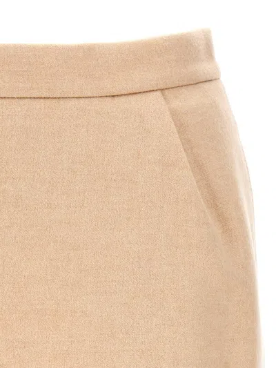Max Mara Light Brown Bobbio Skirt