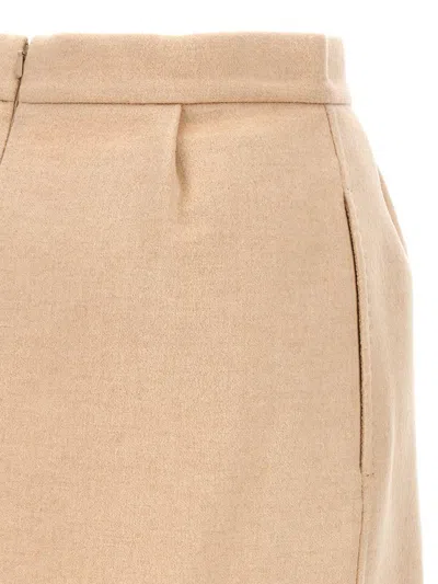 Max Mara Light Brown Bobbio Skirt