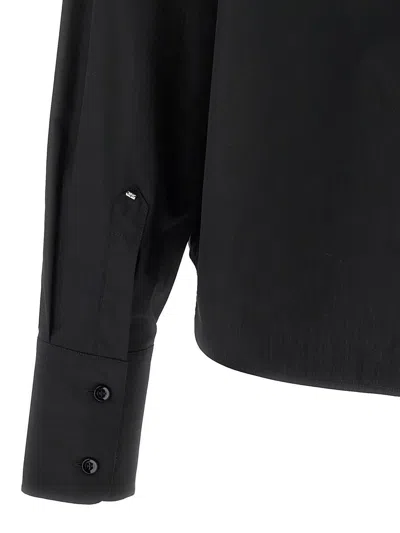 Sportmax Woman Shirt Black Size 8 Cotton In Black