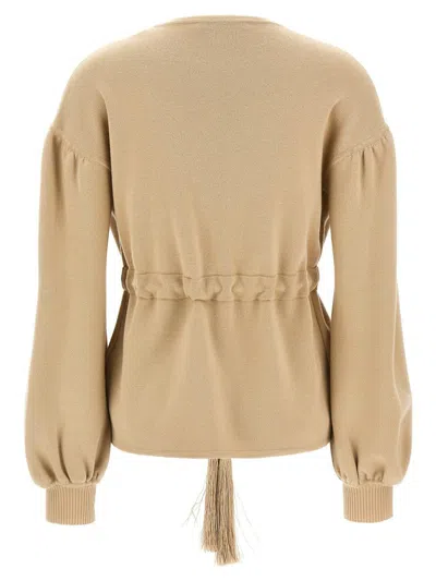 Max Mara Tiberio Sweaters And Cardigans Beige In Brown
