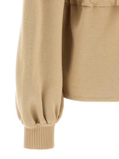 Max Mara Tiberio Sweaters And Cardigans Beige In Brown