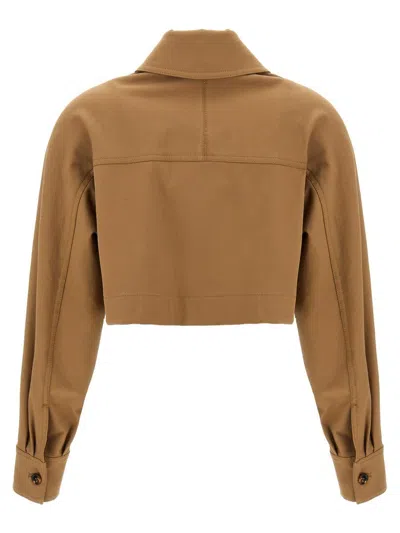 Max Mara Smalto Casual Jackets And Parka Brown In Brown