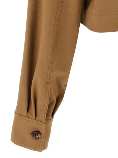 Max Mara Smalto Casual Jackets And Parka Brown In Brown