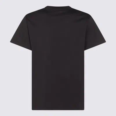 Ganni Crew-neck Cotton T-shirt With Banana Print In Black