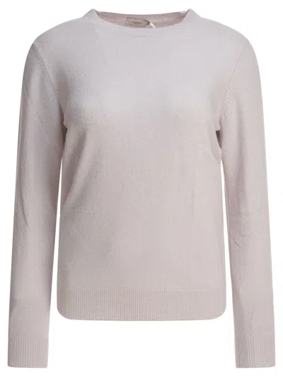 Agnona Knitwear With Long Sleeves And Crew Neck In Neutral