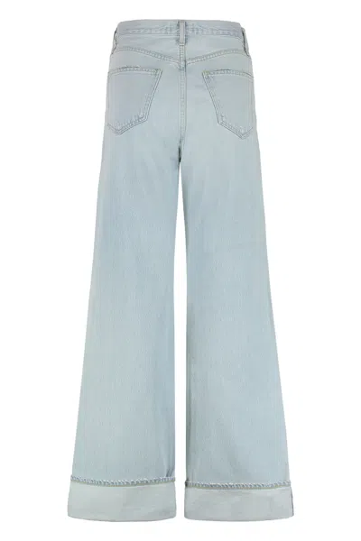 Agolde Jeans With Belt Loops In Blue