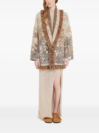 Alanui Jungle Toile De Jouy Sweaters And Cardigans Multicolor
