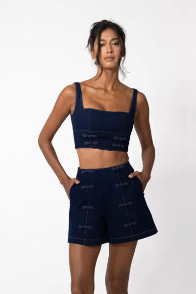 Sau Lee Denver Denim Shorts