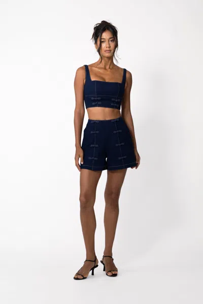 Sau Lee Denver Denim Shorts