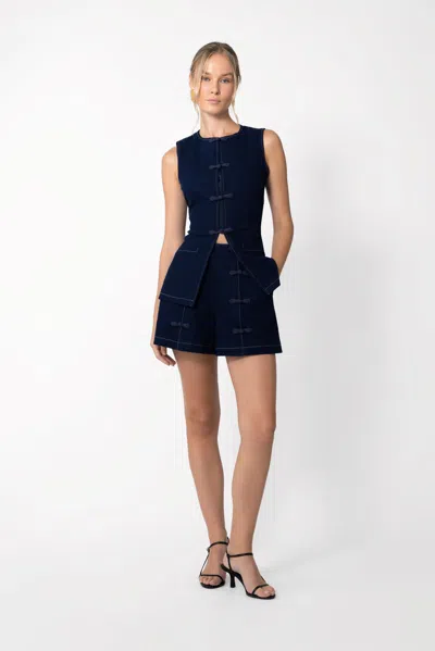 Sau Lee Denver Denim Shorts