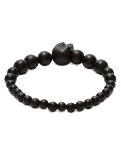 Alexander Mcqueen Alexandar Mcqueen Skull Ball Bracelet In Black