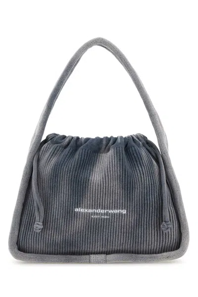 Alexander Wang Air Force Blue Corduroy Small Ryan Handbag