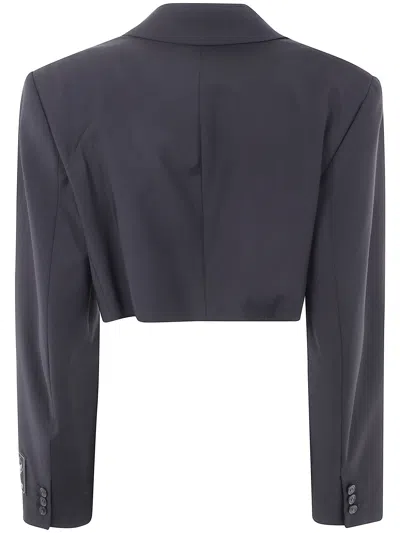 Alexander Wang Cropped Blazer With Chain