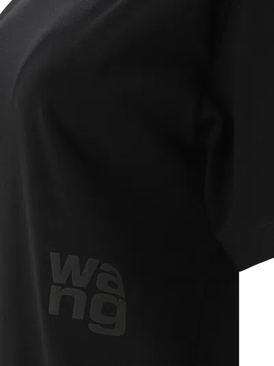 Alexander Wang Oversize Crew Neck T-shirt In Black