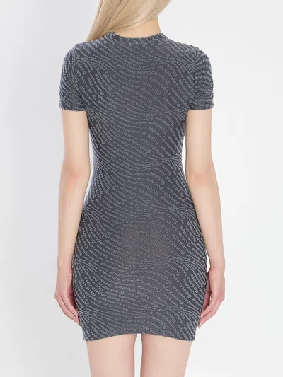 Alexander Wang Mini Dress In Graphite In Gray