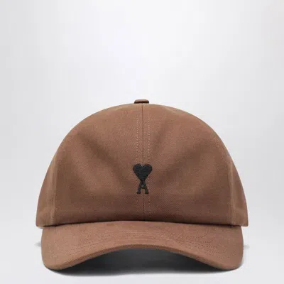 Ami Alexandre Mattiussi Ami Paris Ami De Coeur Hazelnut Baseball Cap Men