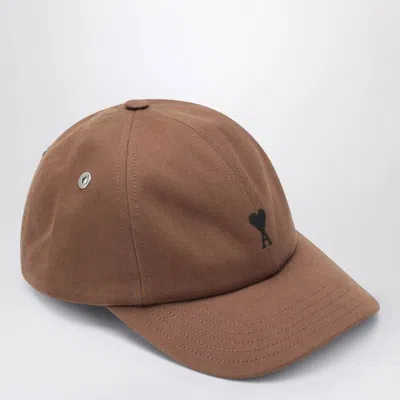 Ami Alexandre Mattiussi Ami Paris Ami De Coeur Hazelnut Baseball Cap Men