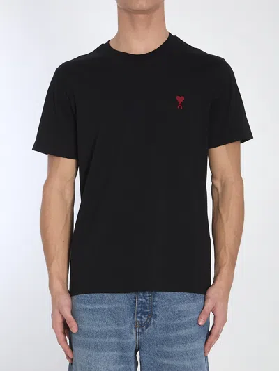 Ami Alexandre Mattiussi Logo-embroidered Organic Cotton-jersey T-shirt