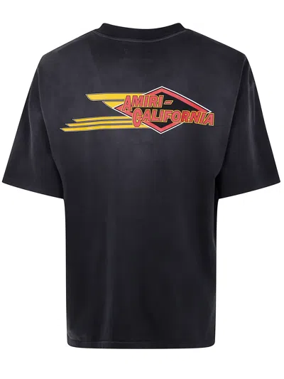 Amiri Mens Black Eagle Graphic-print Cotton-jersey T-shirt In Black