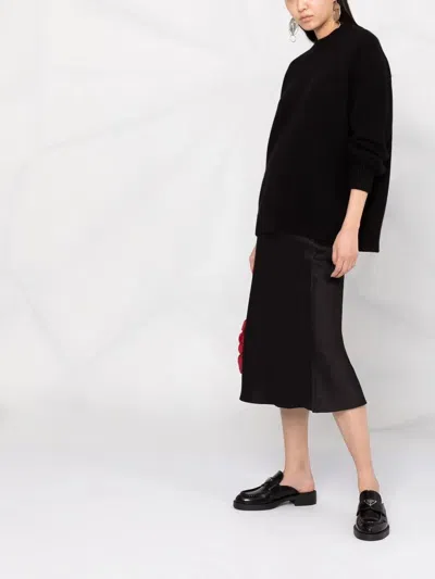 Anine Bing Silk High-waisted Midi Skirt