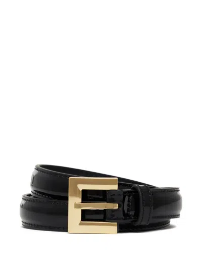 Anine Bing Nicola Belt - Black Patent Xs/s In Black