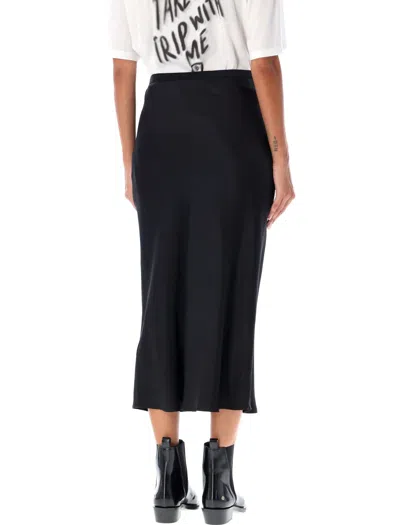 Anine Bing Silk High-waisted Midi Skirt