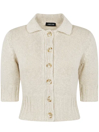 Anneclaire Short Sleeves Cropped Cardigan