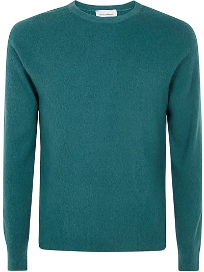 Arnaldo Adiansi Cashmere Felted Crewneck In Green
