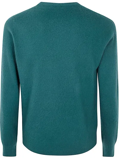Arnaldo Adiansi Cashmere Felted Crewneck In Green