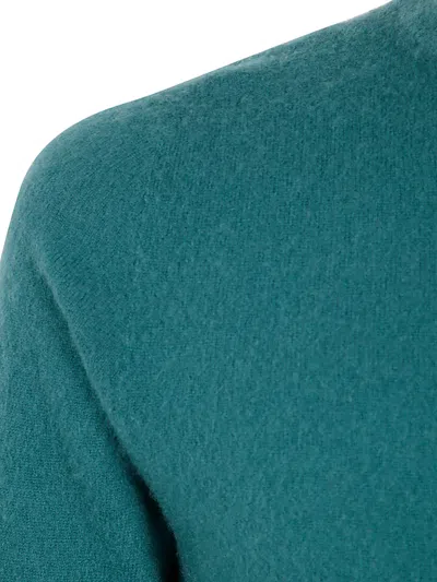 Arnaldo Adiansi Cashmere Felted Crewneck In Green