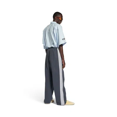 Balenciaga Baggy Sweatpants With Stripes And Wide Leg In Black