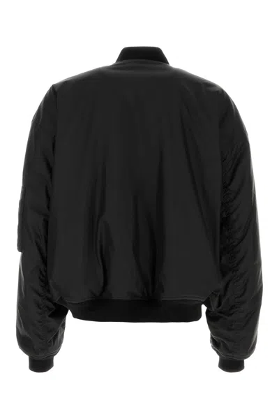 Balenciaga Nylon Lamborghini Bomber Jacket In Black