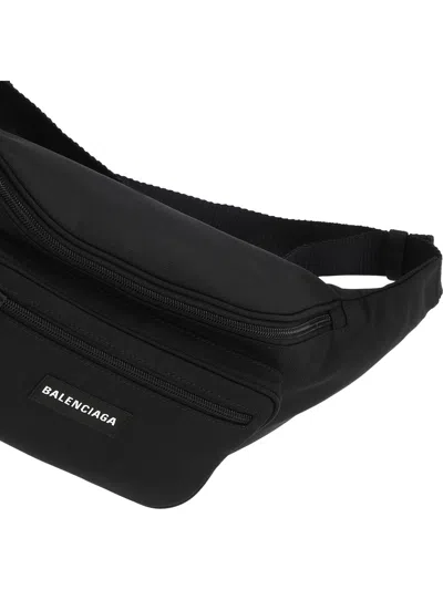 Balenciaga Black Polyester Belt Bag