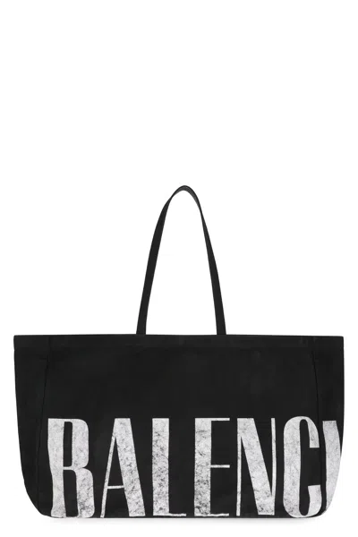 Balenciaga Black East-west Large Tote In Black