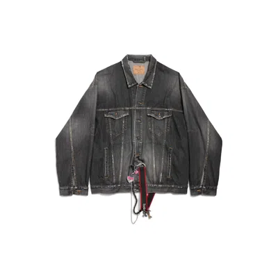 Balenciaga Oversized Denim Jacket Vintage Charms