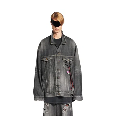Balenciaga Oversized Denim Jacket Vintage Charms
