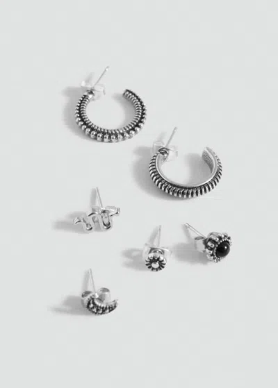 Mango Teen 6-pack Earrings Silver