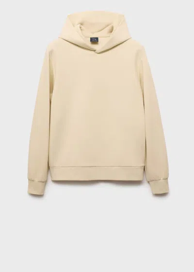 Mango Man Regular-fit Hoodie Ecru