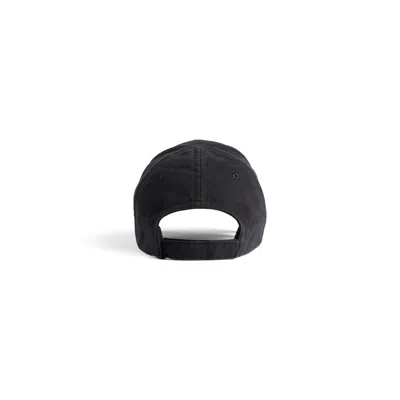 Balenciaga X Automobili Lamborghini Logo Embroidered Adjustable Baseball Cap In Black