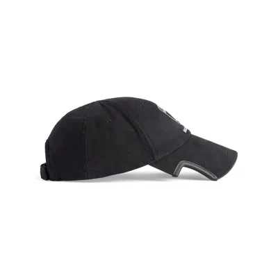 Balenciaga X Automobili Lamborghini Logo Embroidered Adjustable Baseball Cap In Black