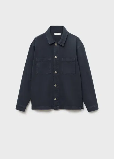 Mango Teen Shirt Navy