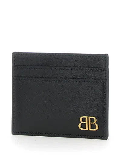 Balenciaga Monaco Ca Ho Wom Supreme Smooth Leather Ag In Black