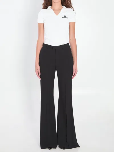 Balenciaga Collared Neck Ribbed Texture Short Sleeves Polo