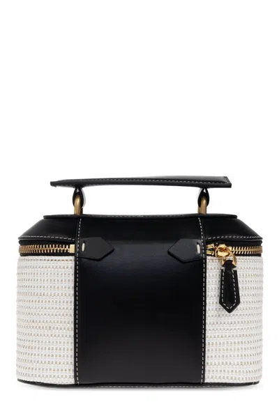 Balmain B-buzz Vanity-raphia&calfskin