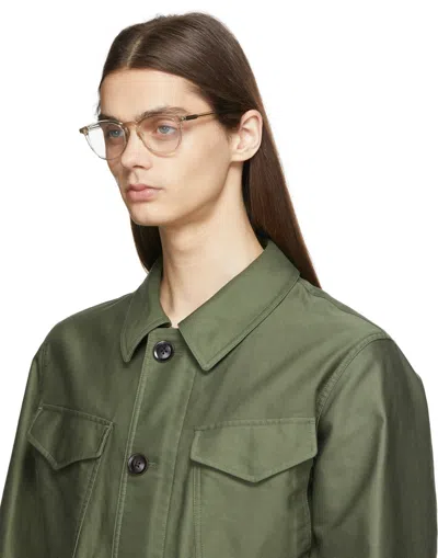 Tom Ford Logo Round Frame Flat Mirror