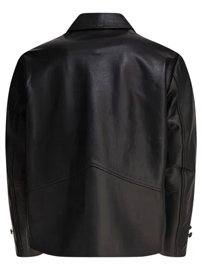 Bode Button-up Jacket In Black