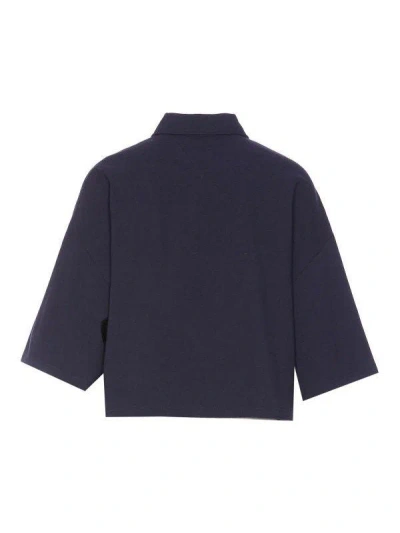 Bottega Veneta Cotton Pique Polo Shirt In Blue