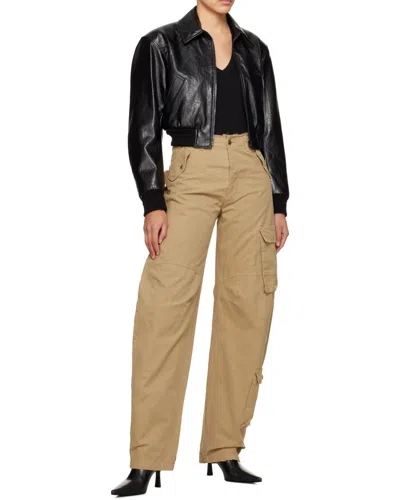 Darkpark Frayed Hem Cotton Rosalind Cargo Pants With Logo-buttons