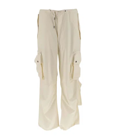Darkpark Loose-fit Blair Cargo Pants With Drawstring In Neutral