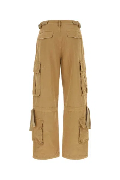 Darkpark Distressed Straight-leg Trousers In Brown